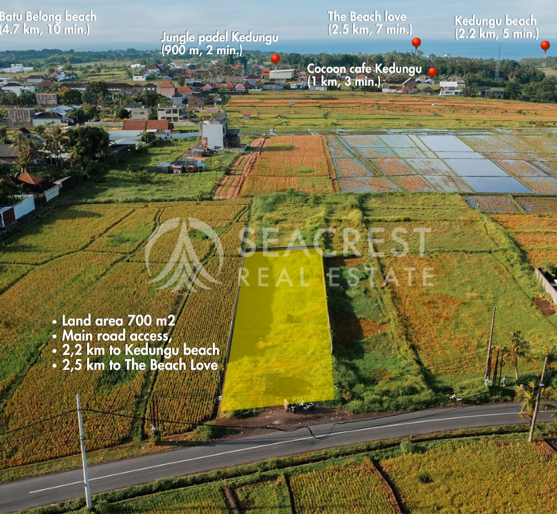 700 sqm for Sale Leasehold - Seacrest Property Selling Land, Villas, and House Development in Bali Investment 1