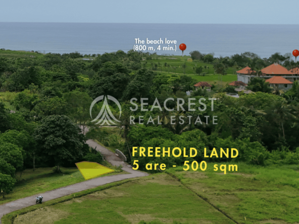 D5b Freehold land Bali for sale seacrest in kedungu best value near beach bening bestari 500 square meters-2