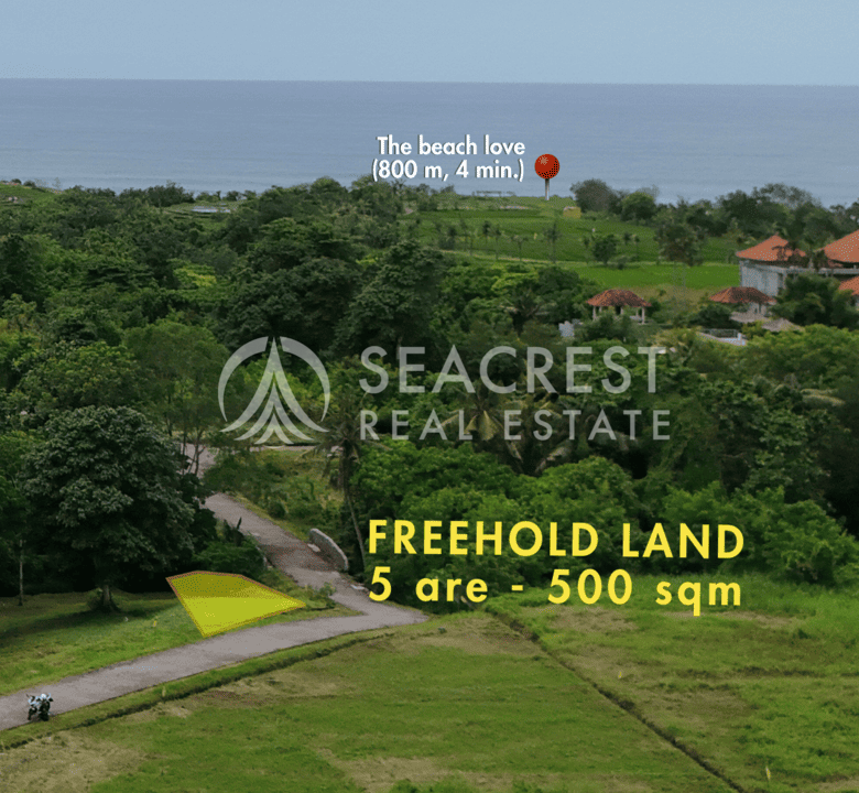 D5b Freehold land Bali for sale seacrest in kedungu best value near beach bening bestari 500 square meters-2