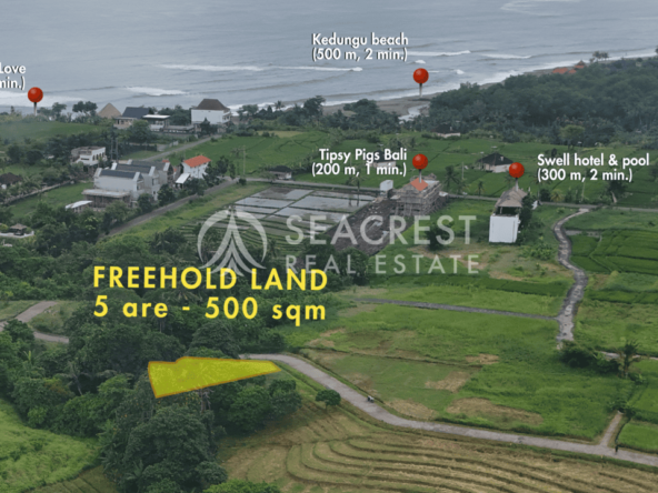 D5b Freehold land Bali for sale seacrest in kedungu best value near beach bening bestari 500 square meters-3