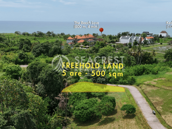 D5b Freehold land Bali for sale seacrest in kedungu best value near beach bening bestari 500 square meters