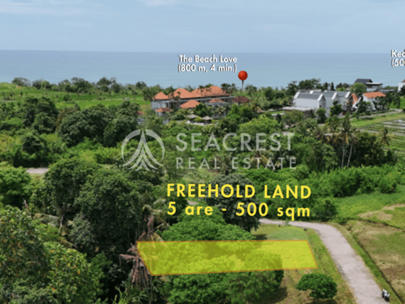 D5c Freehold land Bali for sale seacrest in kedungu best value near beach bening bestari 5 are 500 square meters-5