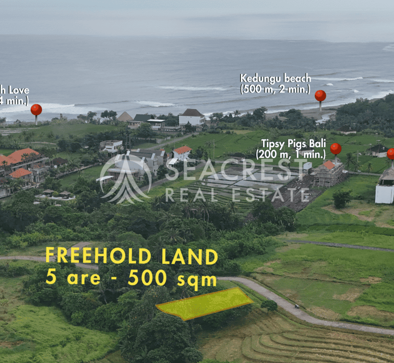 D5c Freehold land Bali for sale seacrest in kedungu best value near beach bening bestari 5 are 500 square meters-7