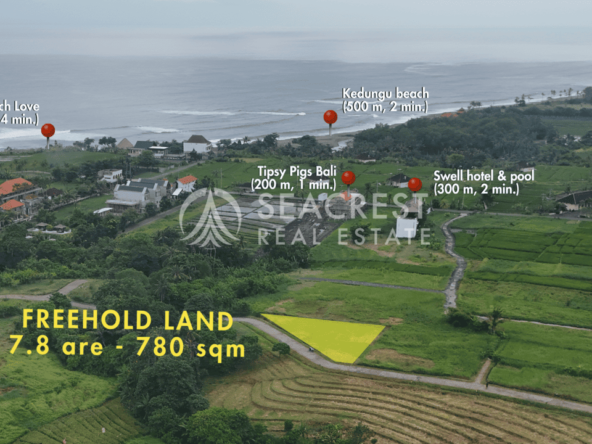 D5e Freehold land Bali for sale seacrest in kedungu best value near beach bening bestari 7 are 780 square meters-3