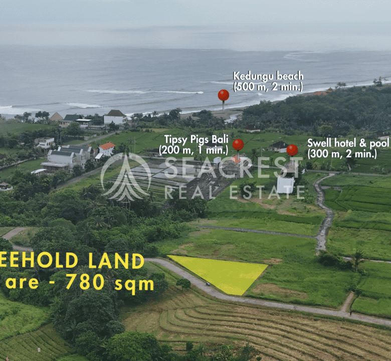 D5e Freehold land Bali for sale seacrest in kedungu best value near beach bening bestari 7 are 780 square meters-3