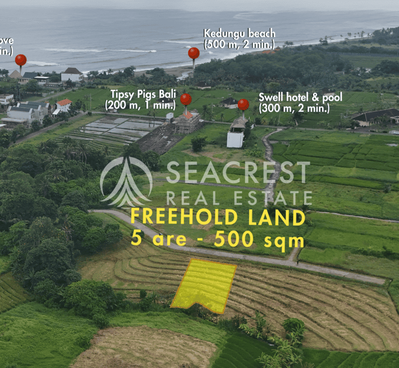 D5j2 Freehold land Bali for sale seacrest in kedungu best value near beach bening bestari 5 are 500 square meters-3