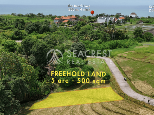D5k2 Freehold land Bali for sale seacrest in kedungu best value near beach bening bestari 5 are 500 square meters-5