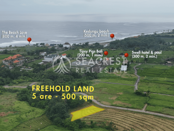D5k2 Freehold land Bali for sale seacrest in kedungu best value near beach bening bestari 5 are 500 square meters-7
