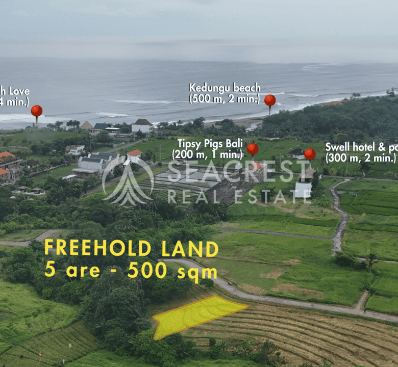 D5k2 Freehold land Bali for sale seacrest in kedungu best value near beach bening bestari 5 are 500 square meters-7