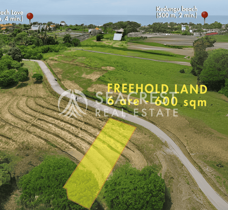 Freehold land Bali for sale seacrest in kedungu best value near beach bening bestari 6 are 600 square meters