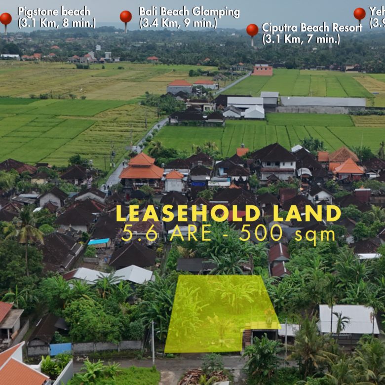 Sale Leasehold land 5 are Kedungu in bali-3