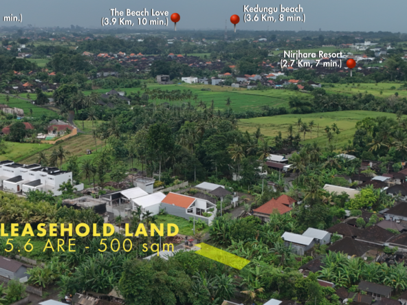 Sale Leasehold land 5 are Kedungu in bali-5