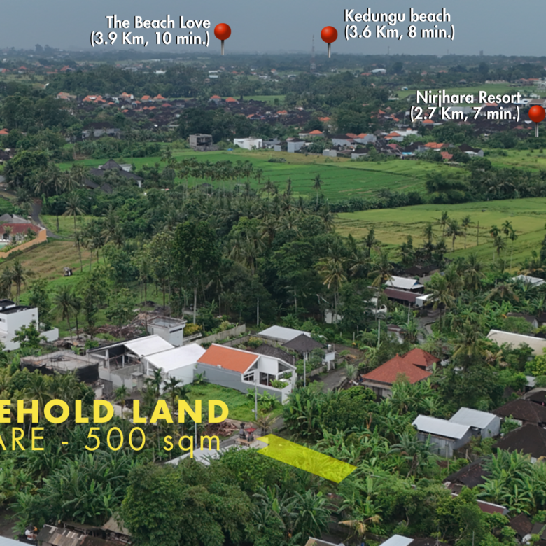 Sale Leasehold land 5 are Kedungu in bali-5