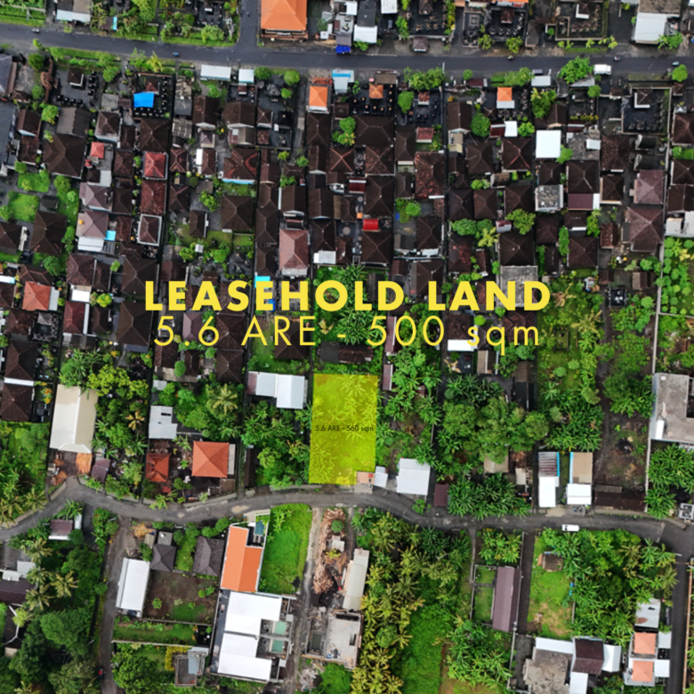 Sale Leasehold land 5 are Kedungu in bali