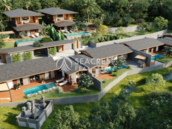 Modern Tropical Villas in Bali Panoramic Rice Field Views SPD523